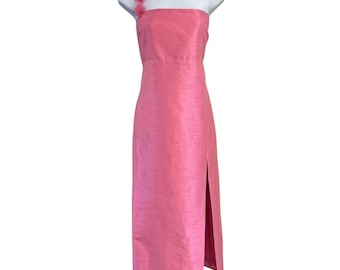 Likely Pink Strapless Gown W/Floral Detail & Side Slit Formal Dress Size 14 MSRP Likely Pink Strapless Gown W/Floral Detail & Side Slit Formal Dress Size 14 MSRP