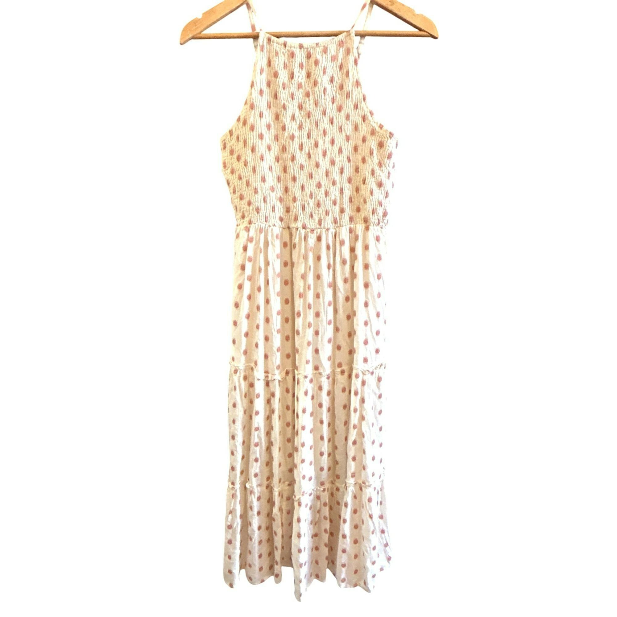 sim and sam brown polka dot dress Esther & Co. Teyana Dress main image 1