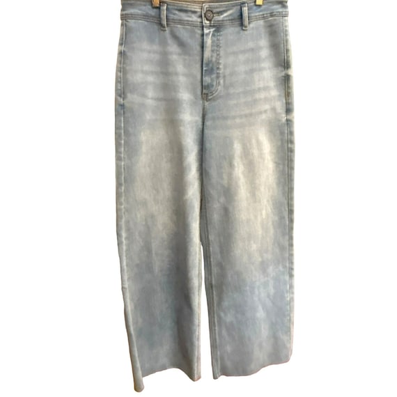 【値下げ】激レア JEAN PATOU NORMANDIE未開封品 Oat New York Women's Light Wash High Waisted Wide Leg Jeans