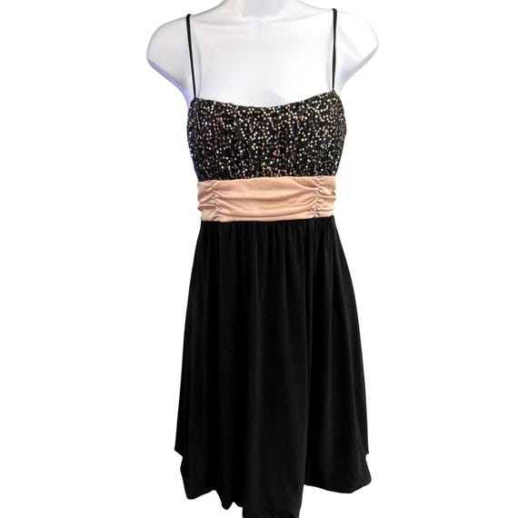 black mini square neck dress Wednesday Cardigan Black w Black Grosgrain 3/4 Sleeve main image 1