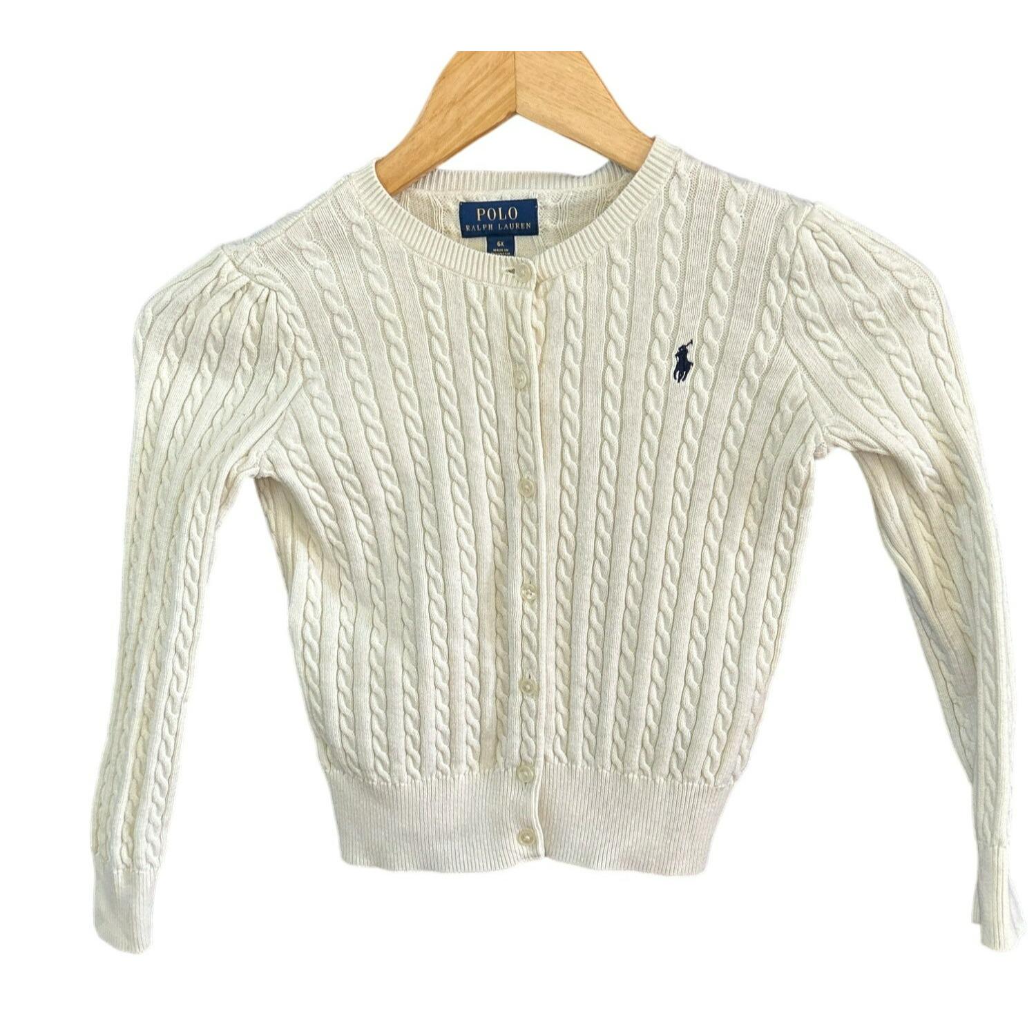 Cream Cardigans Ralph Lauren Cardigan Femme Cardigan En Coton Pima
