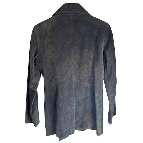 Vintage Express Brown Leather Double Breasted Jac… - image 4