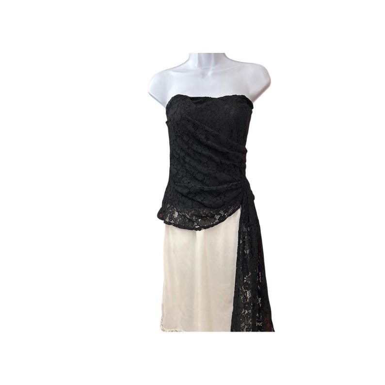 Mare Mare x Anthropologie kanten korsettop Coquette Whimsigoth Dark Romance afbeelding 2