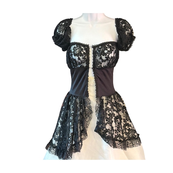 Vintage Coquette Lingerie Top Gothic Romance Whimsigoth Coquette Soft Grunge