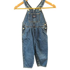 vintage oshkosh 3T コンフェッティ　オーバーオール vintage OSHKOSH B'Gosh Sz 3T Overalls Red White Stripe Made