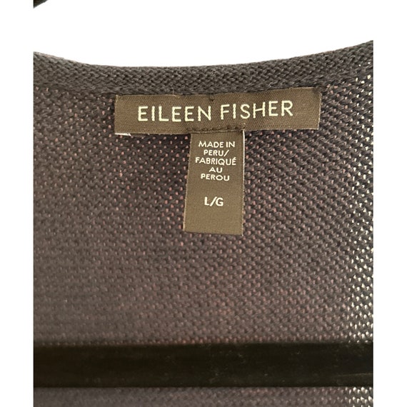 Eileen Fisher Women's Navy Blue Organic Cotton Te… - image 3