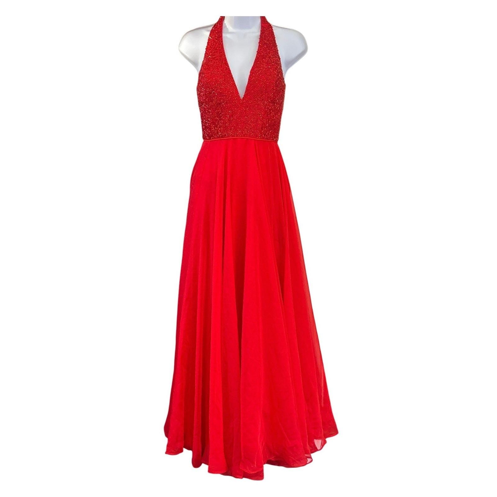 Beaded Halter Prom Dress - Etsy