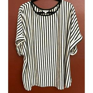 Chemisier Femme Max Studio London Noir Géométrique Taille L - Occasion Parfait état, Polyester
