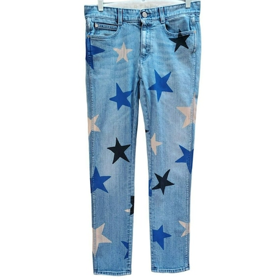 デニム・ジーパン STELLA MCCARTNEY Women Denim Pants 6D0357 3SQH074052 Blue Stella McCartney - Wide Leg Jean in Vintage Blue