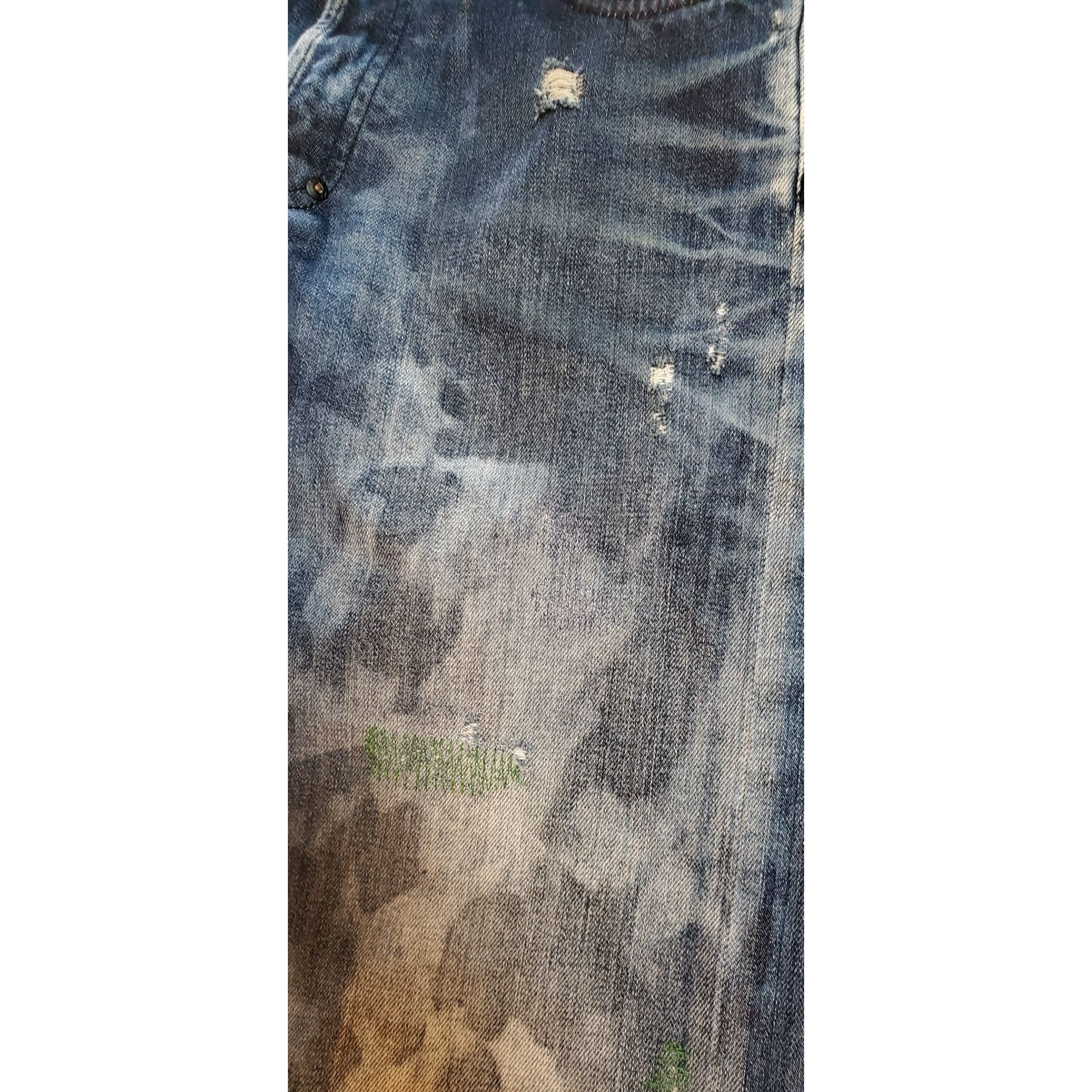 PRPS Men's Barracuda Couture Washed Denim Jeans Size 30 Style