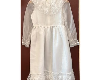 Vintage Merry Girl Party Dress Coquette Dollcore Victorian Cottagecore Baptism