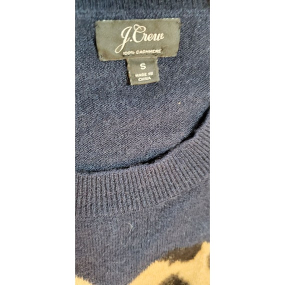 Everyday cashmere crewneck deals sweater with leopard heart