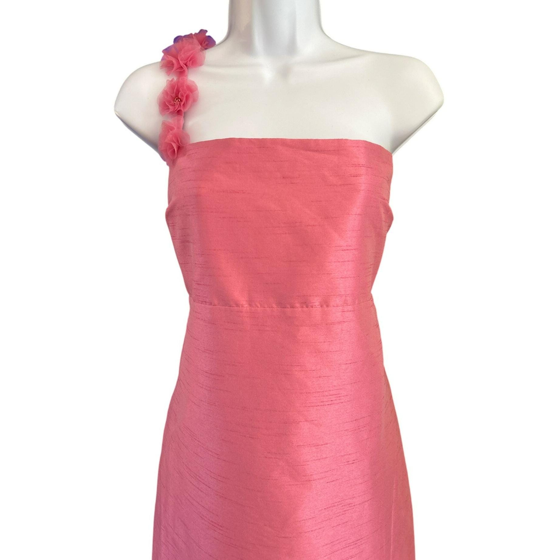 Likely Pink Strapless Gown W/Floral Detail & Side Slit Formal Dress Size 14 MSRP Likely Pink Strapless Gown W/Floral Detail & Side Slit Formal Dress Size 14 MSRP
