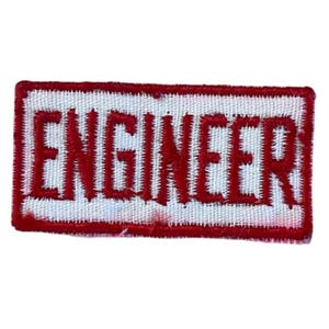Vintage Engineer Patch Workwear Industrial Retro Technical Custom Professional