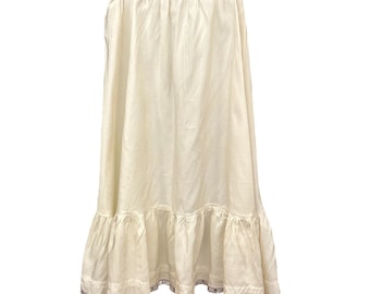 Vintage Bari Maxi Skirt Victorian Cottagecore Prairie Romantic Cream Lace
