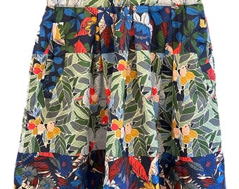 Maeve for Anthropologie damesminirok met bloemen, maat: 4 zakken geplooid