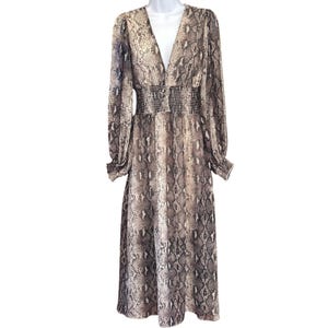 Snakeskin Maxi Dress - Etsy Snakeskin Maxi Dress - Etsy