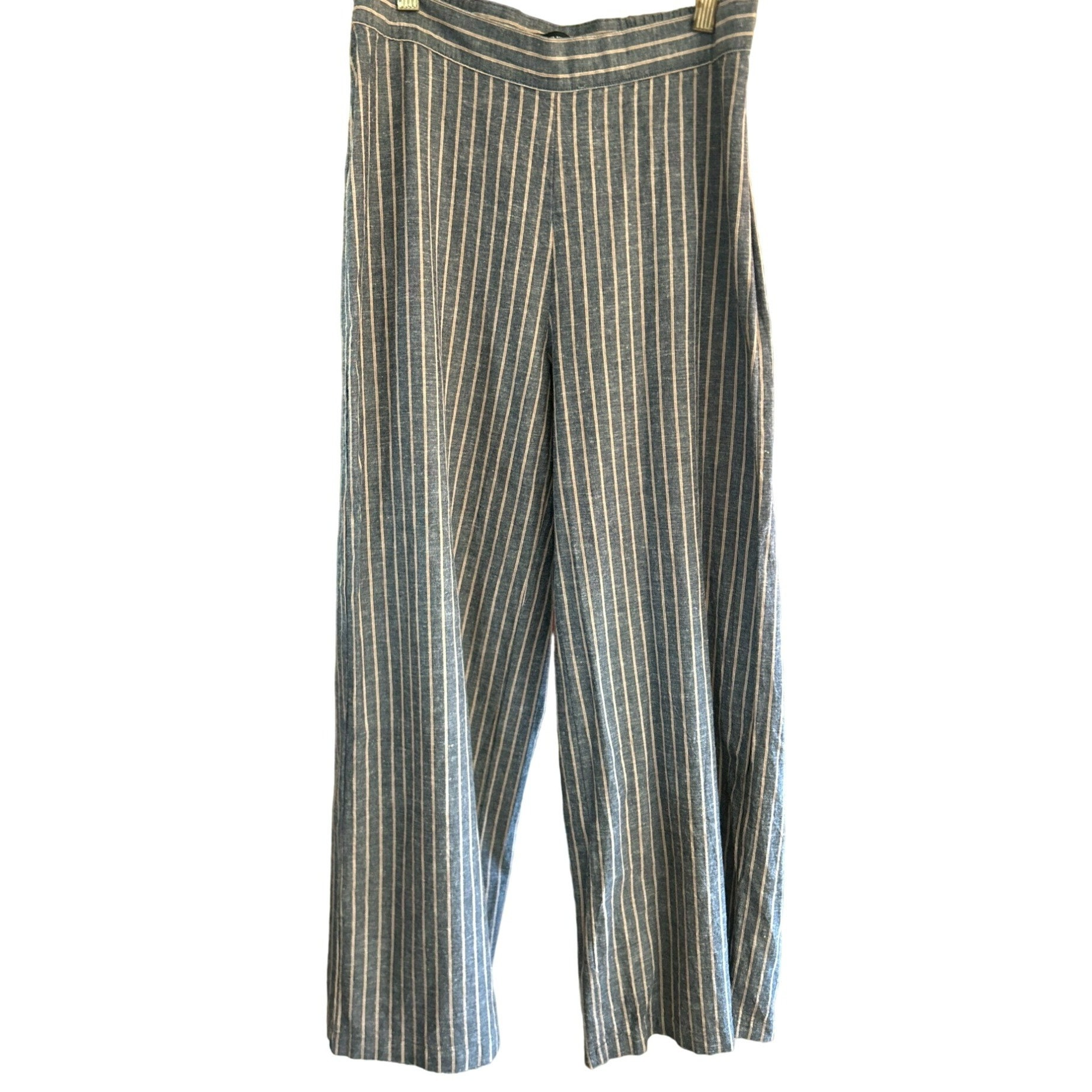 Frankie Navy Blue Trousers Barrel Trousers Linen Trousers Loose Linen Pants  Linen Pants 