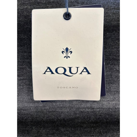 Aqua Men's Black Gray Wool Blend Sweater Size XL … - image 6