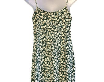 green emerald velvet dress Reformation Green Mini Dress (S/M)