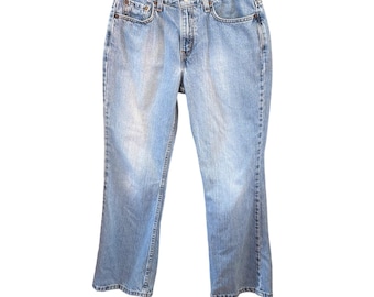 Vintage 90s Y2K Levis 515 Boot Cut Jeans Americana Western Light Wash Casual