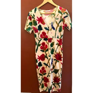 strapless open back dress Zara Red Floral Dress