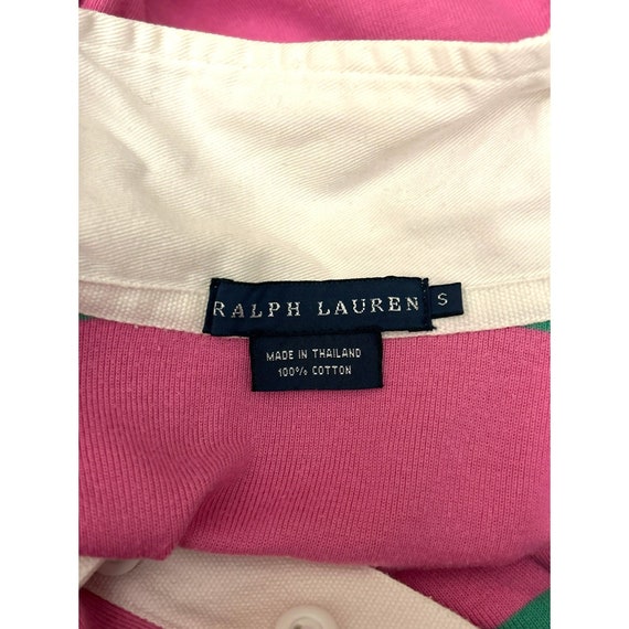 Vintage Ralph Lauren Pink Green Ultra Preppy Shir… - image 6