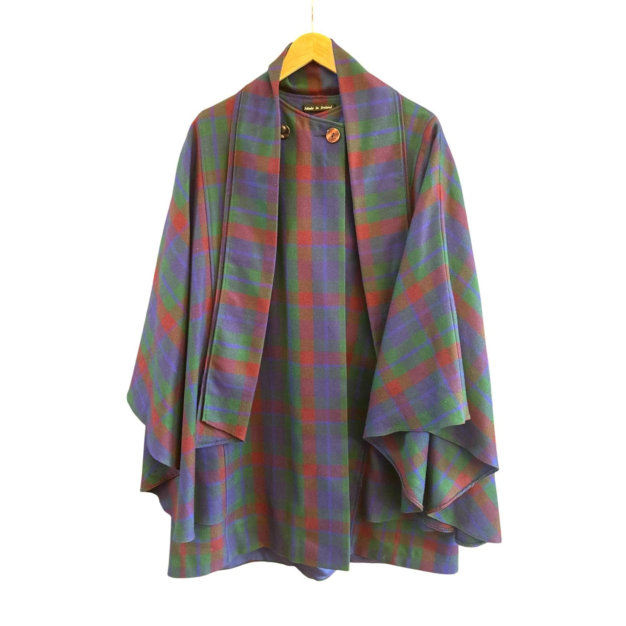 AVOCA WOOLコート　MADE IN IRELAND Avoca collection wool green coat with hood one size made in