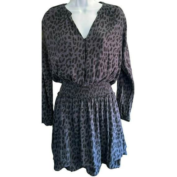 ballerina dress blue Women's Mini Wrap Dress + Animal Print main image 1