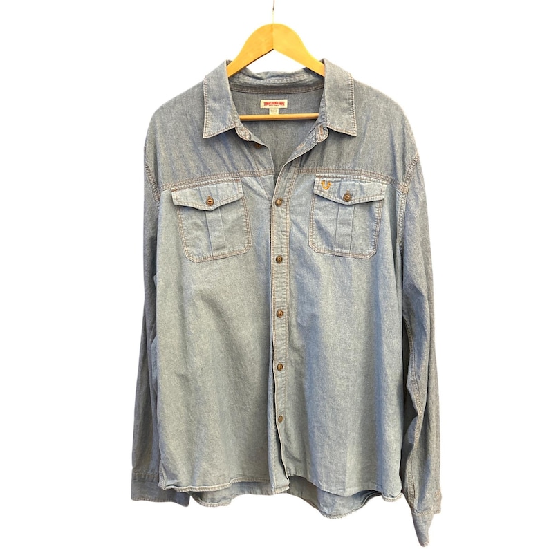 True Religion Utility Shirt Y2K Streetwear Workwear Gorpcore Rugged Americana image 1