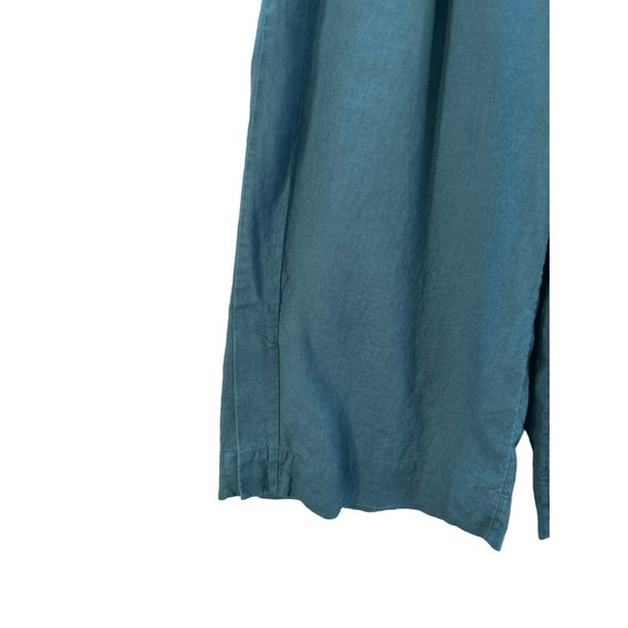 Athleta Women's Blue Green Playa Linen Wide Leg C… - image 3