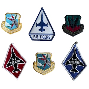 Vintage US Air Force Military Patches Lot F-4 F-5 SAC TAC Aviation Memorabilia
