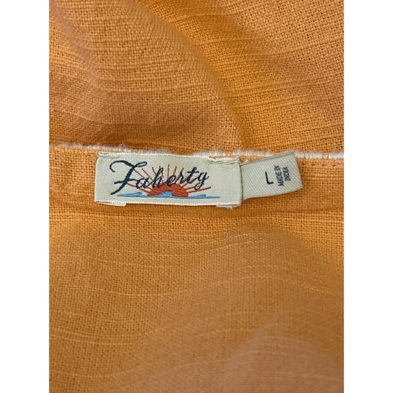 Faherty Women's Rhythm Orange Luna Embroidered Sl… - image 5