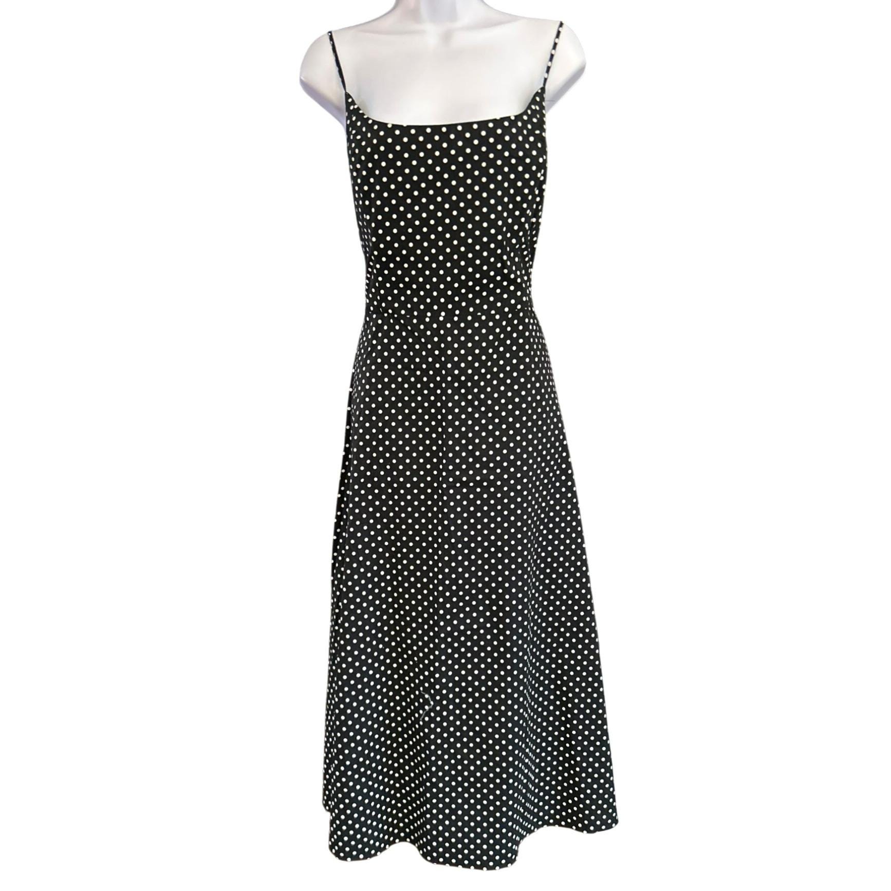 Robe Blanche à Pois Jessica Howard Taille 10 - Style Années 50 Avec Ceinture