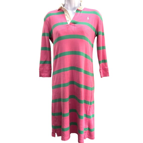 Vintage Ralph Lauren Pink Green Ultra Preppy Shir… - image 1