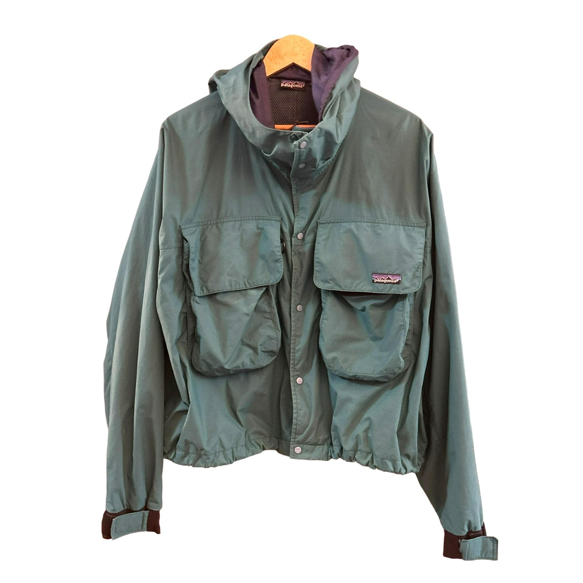 Vintage Patagonia Men's Green SST Fly Fishing Wading Jacket Vintage Patagonia Men's Green SST Fly Fishing Wading Jacket