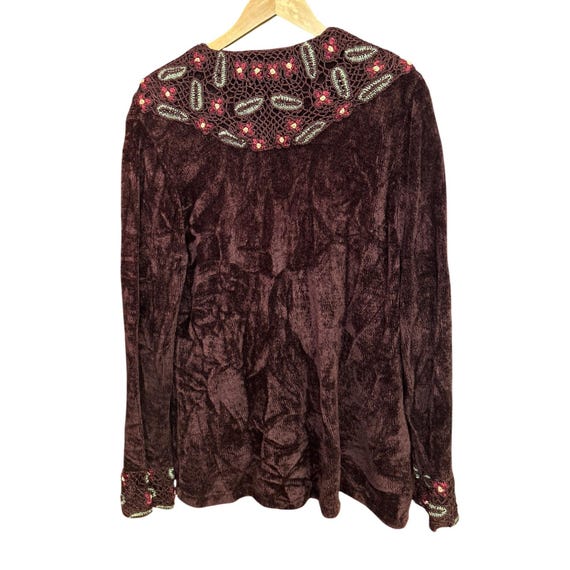 Storybook Knits Beaded Cardigan 90s Embroidered 1… - image 5