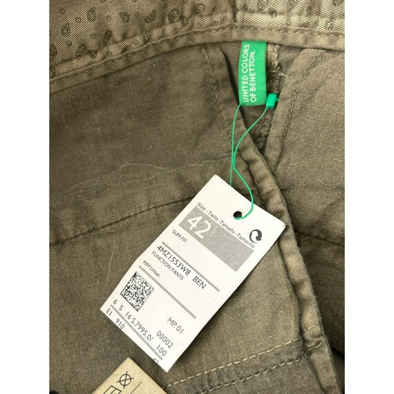 United Colors Of Benetton Herren Slim Cargo Hose – Stretch Gabardine, 96% Baumwolle, 4% Elastan, Modischer Schnitt
