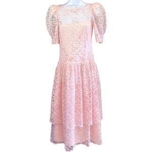 80s Lace Prom Dress - Etsy