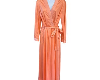 Vintage The Robester Peach Old Hollywood Regencycore Glamour Loungewear Elegant