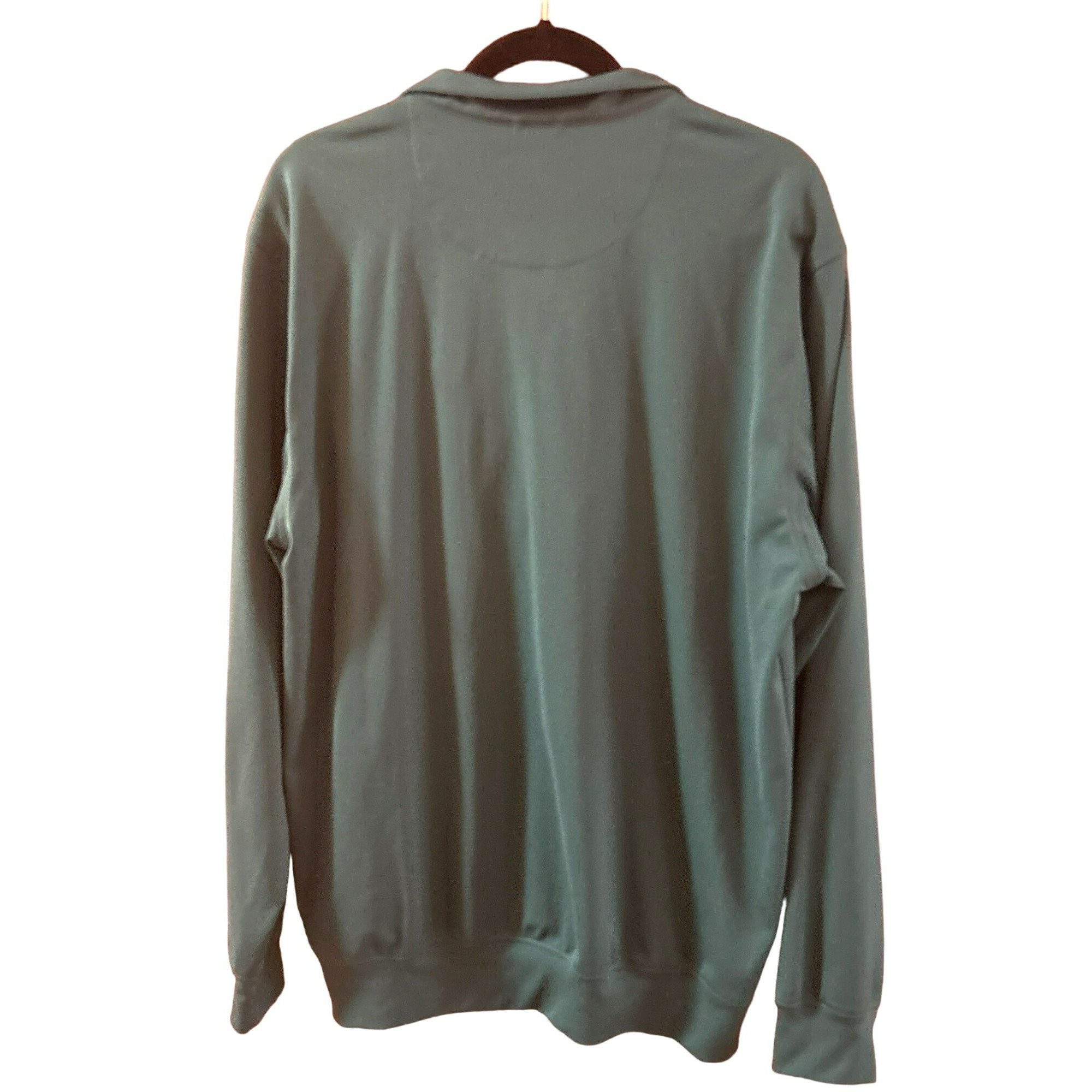 Donald Ross Teal Quarter-zip Performance Pullover Large Golf