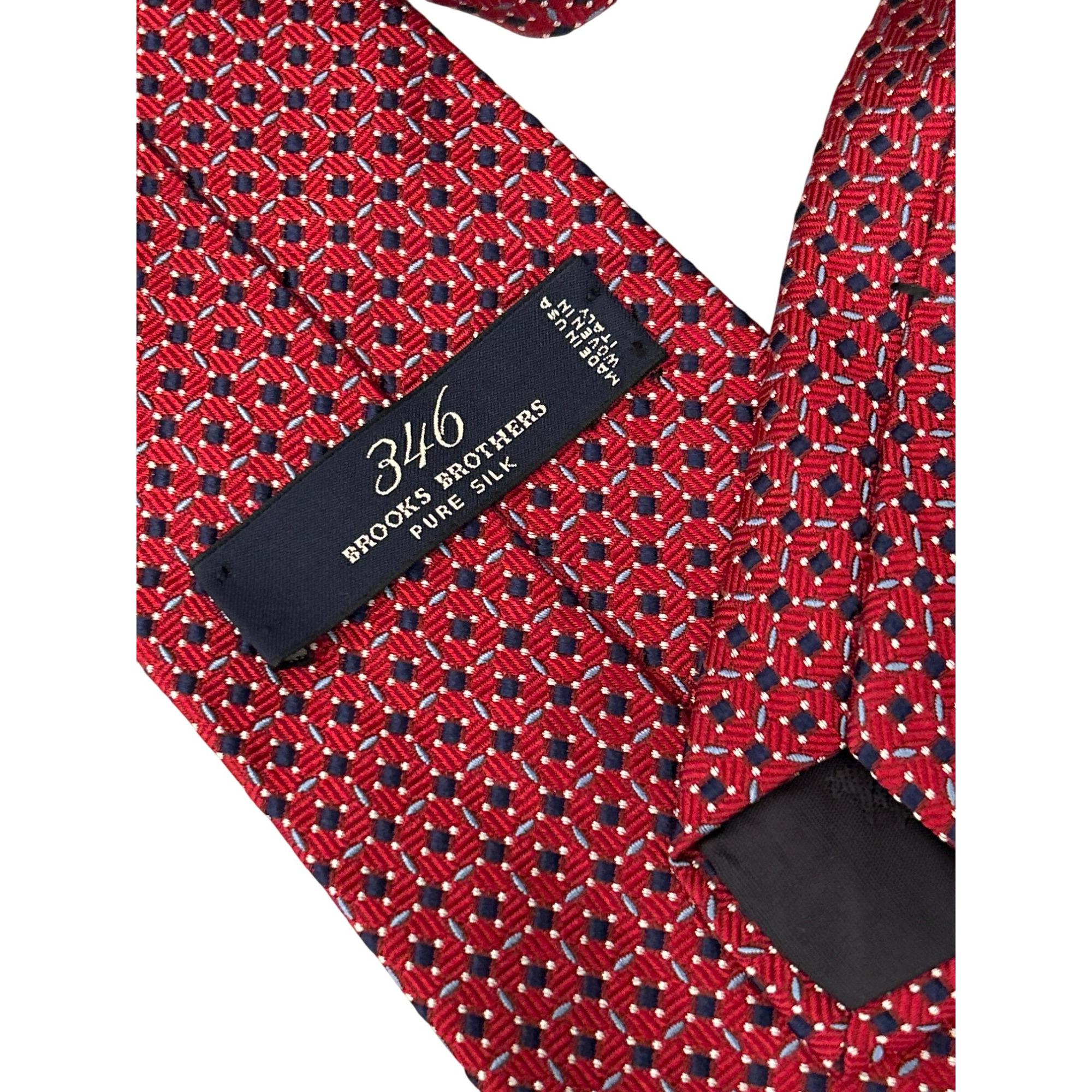 Brooks Brothers 幾何学模様 高級ネクタイ新品未使用品 1960s】BROOKS BROTHERS ブルックスブラザーズ 幾何学柄