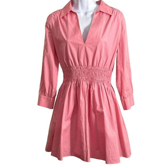 新品☆ZARA ザラ アシンメトリー5部袖シャツ Pink Barbie 新品☆ZARA ザラ アシンメトリー5部袖シャツ ピンク トップス