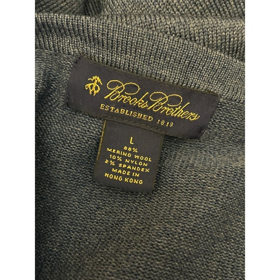 Pull Col V En Laine Mérinos Brooks Brothers Homme - Taille XL, Occasion Très Bon état