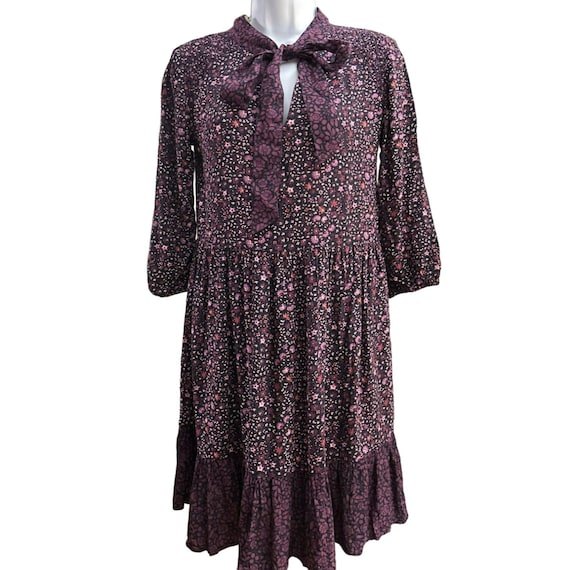 fatface purple dress Buy FatFace Marlowe Purple Gathered Sleeve Printed Maxi Dress from Next USA