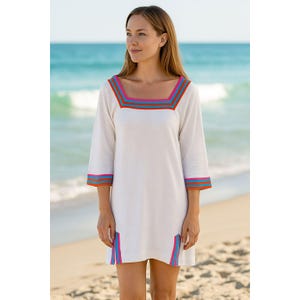 sachin and babi light blue dress Zara embroidered kaftan / main image 0
