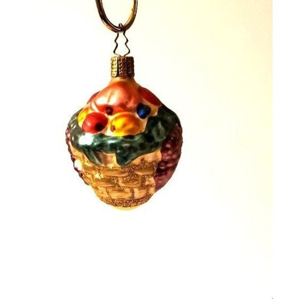 Christopher Radko 1995 Fruit Baske Christmas Ornament 95-181-0