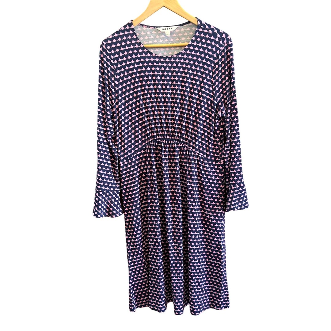 boden lily puff sleeve jersey dress Womens Flute Size 12R Sherbert Crescent Stamp QTY:138