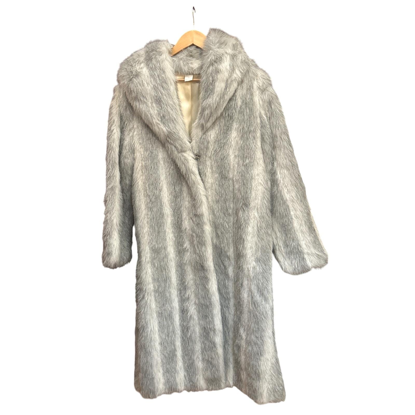 ジャケット・アウター vintage fake fur long coat Faux Seal