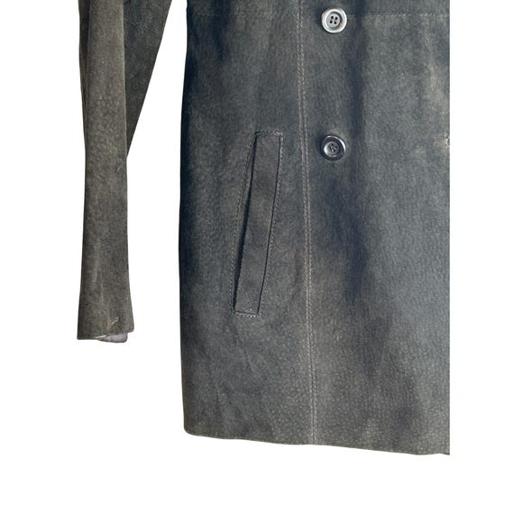 Vintage Express Brown Leather Double Breasted Jac… - image 2